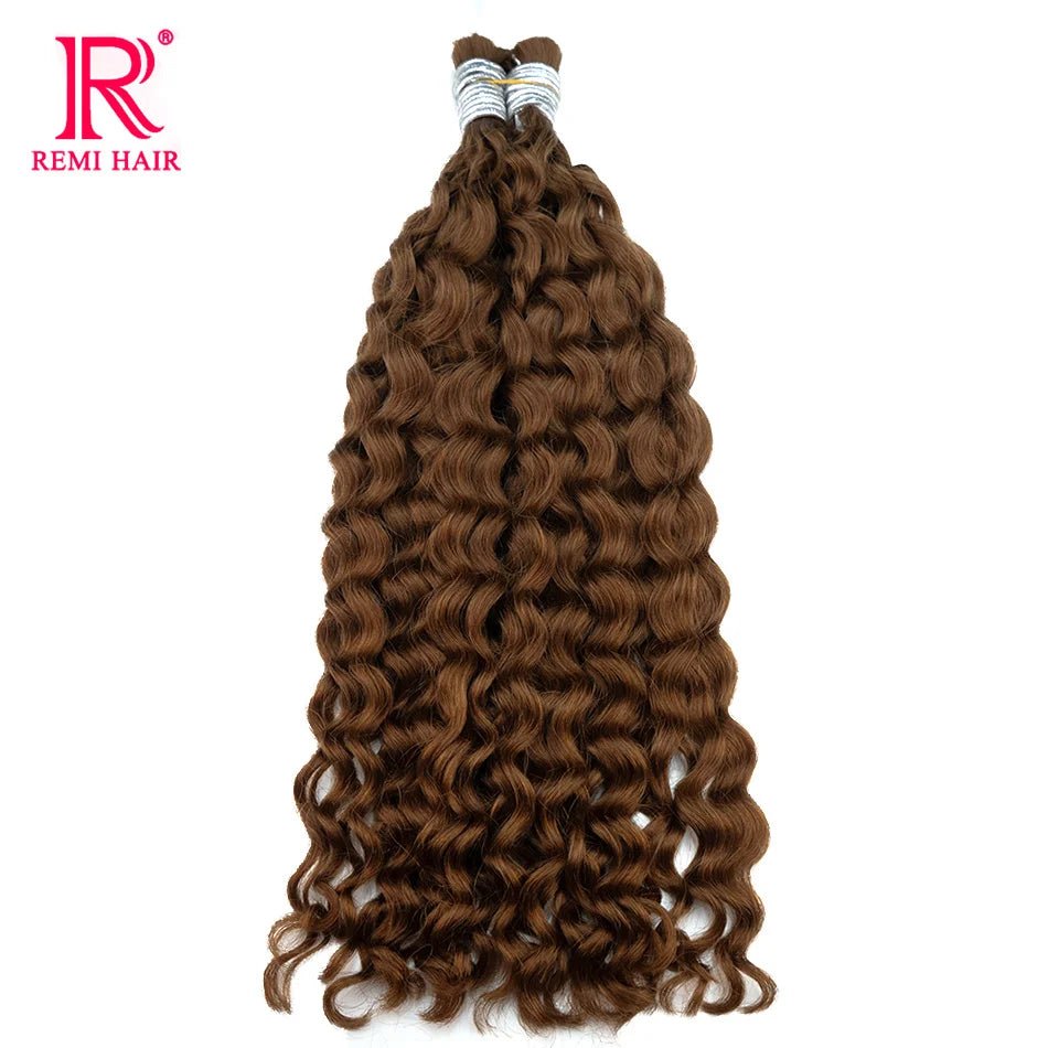 100% Human Hair Extensions for Braiding Natural Hair Weaving Loose Deep Beautiful Unprocessed Curly No Weft Vietnamese Hair Bulk - EverHype