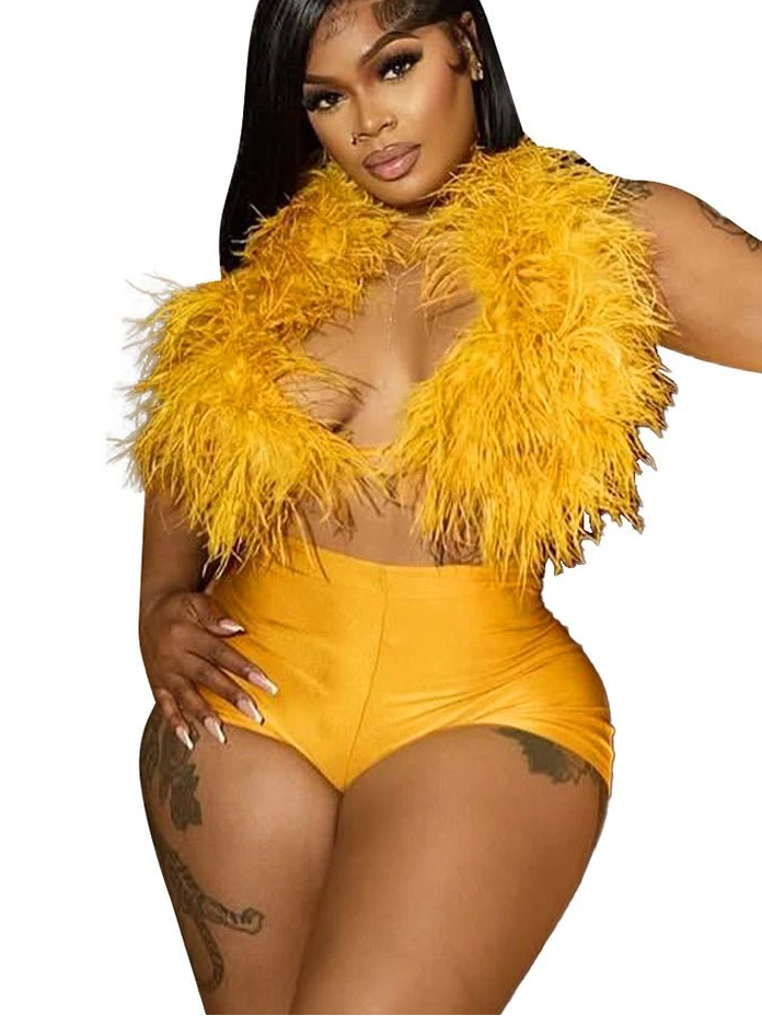 Women's Halter Tank Top & Stretch Shorts Set - EverHype