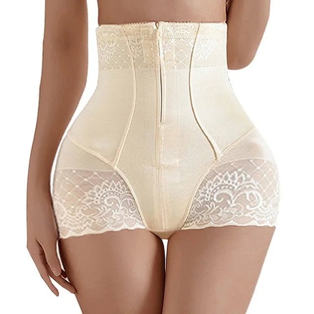 2023 New Tummy Control Panties Women Zipper Body Shaper High Waist Shaper Pants Seamless Shapewear Postpartum Panties - EverHype