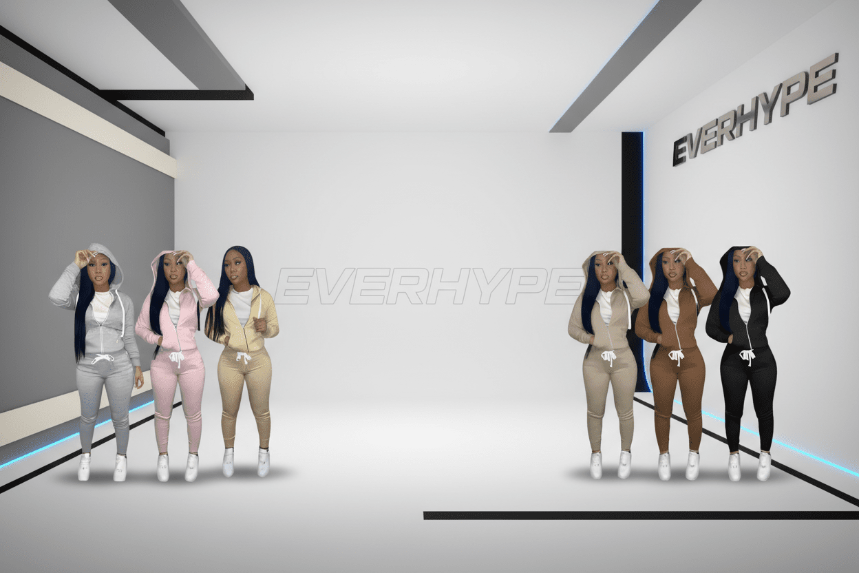 Fall Winter 2 - Piece Set - Hoodie & Pants Sweatsuit for Women in 11 Colors - EverHype