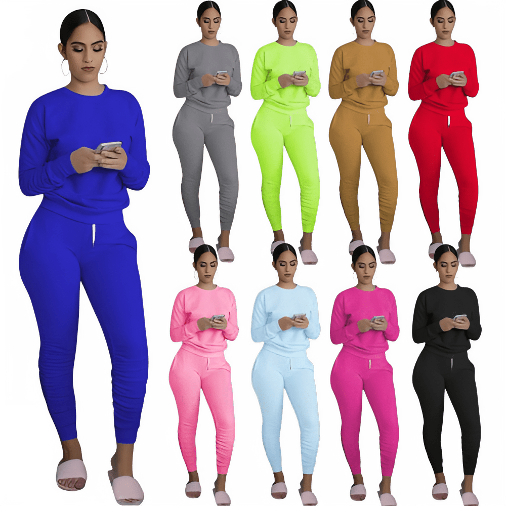 Women's Two Piece Casual Tracksuit Set - EverHype