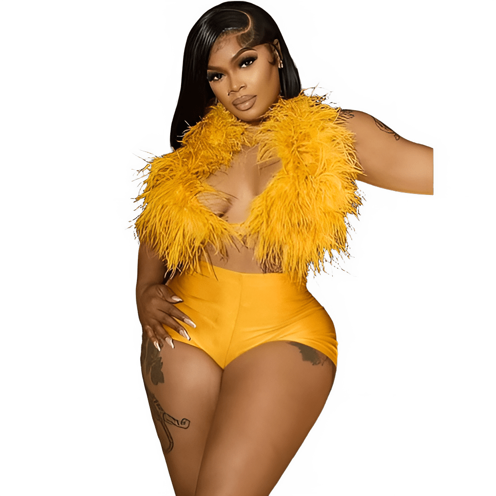 Women's Halter Tank Top & Stretch Shorts Set - EverHype