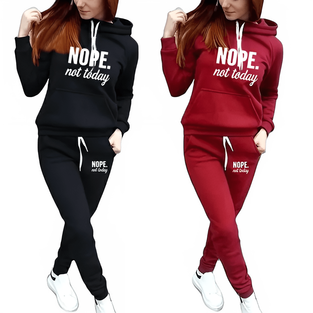 Women's Casual Hooded Sportswear Set - EverHype