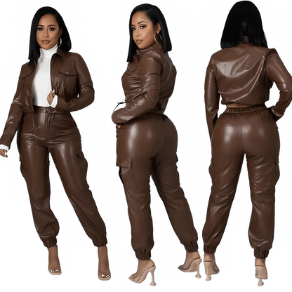 Women's Two Piece Long Sleeve Cardigan Pants Set - EverHype