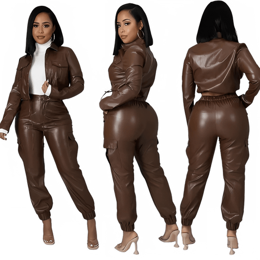 Women's Two Piece Long Sleeve Cardigan Pants Set - EverHype