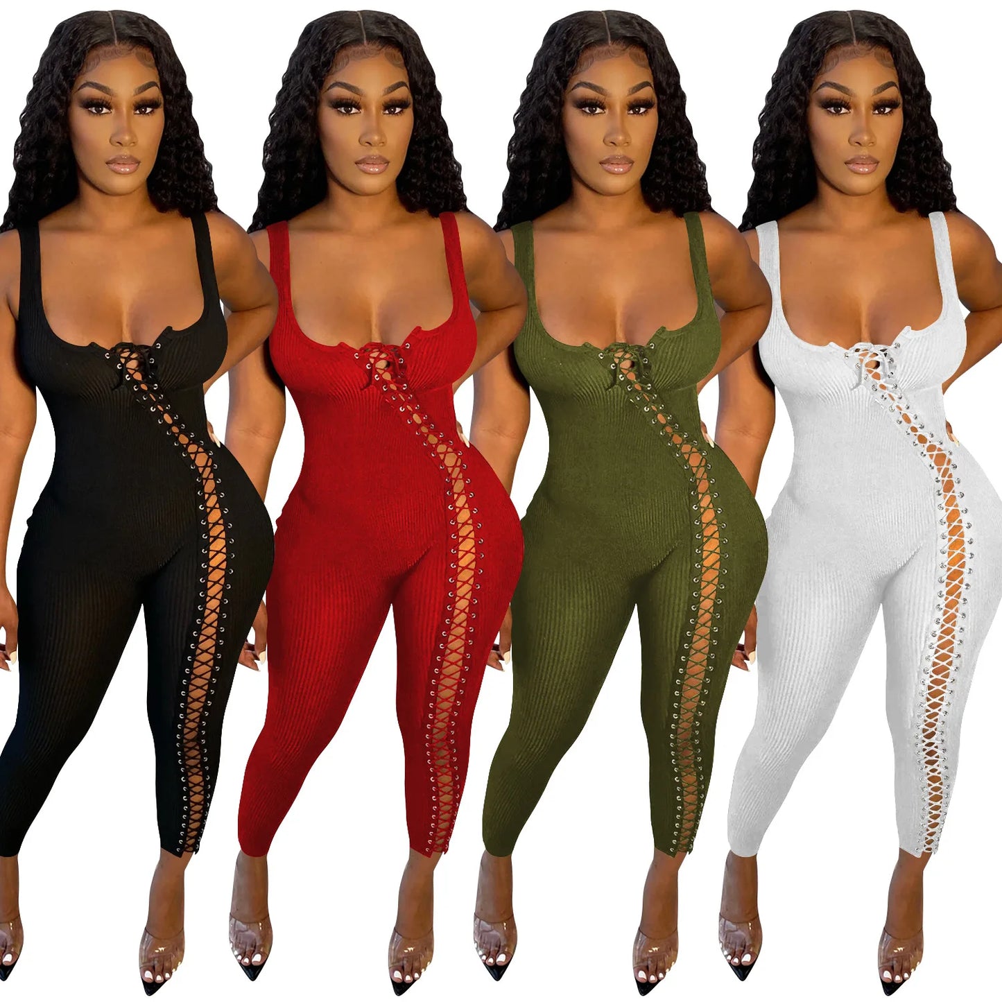 V - Neck Zipper Romper - Sexy One - Piece Jumpsuit | EverHype 2026 - EverHype