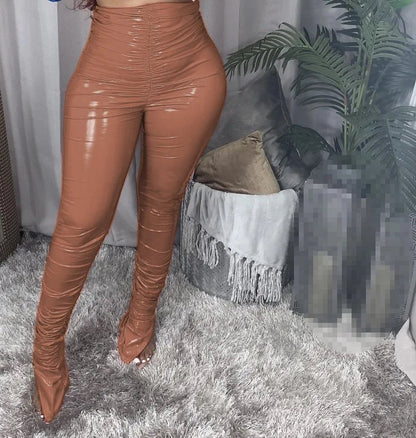 pants PU fall clothes for women leather pants winter clothes women warming trousers 2021 - EverHype