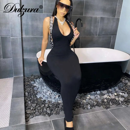 Dulzura Pure Halter V Neck Midi Dress Backless Sleeveless Bodycon Sexy Streetwear Party Elegant Club 2021 Summer Clothes - EverHype