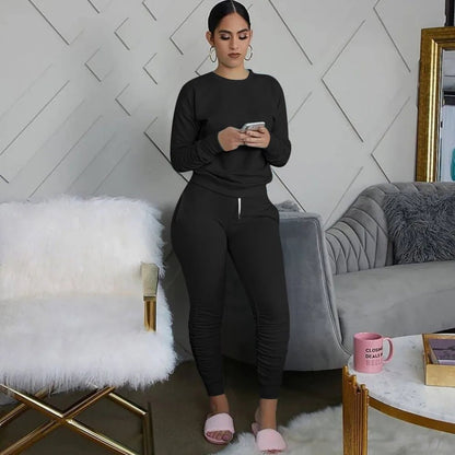Women's Two Piece Casual Tracksuit Set - EverHype