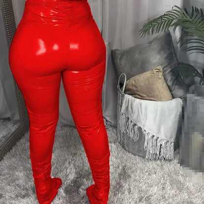 pants PU fall clothes for women leather pants winter clothes women warming trousers 2021 - EverHype