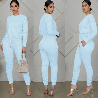 Women's Two Piece Casual Tracksuit Set - EverHype