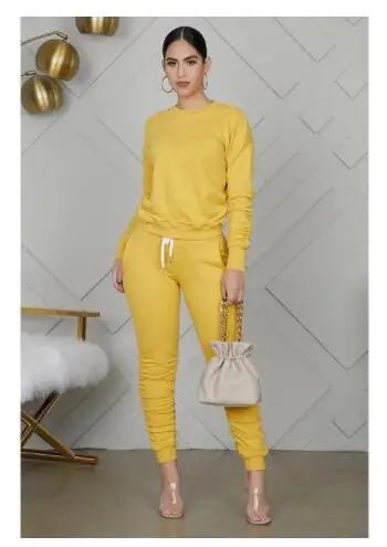 Women's Two Piece Casual Tracksuit Set - EverHype