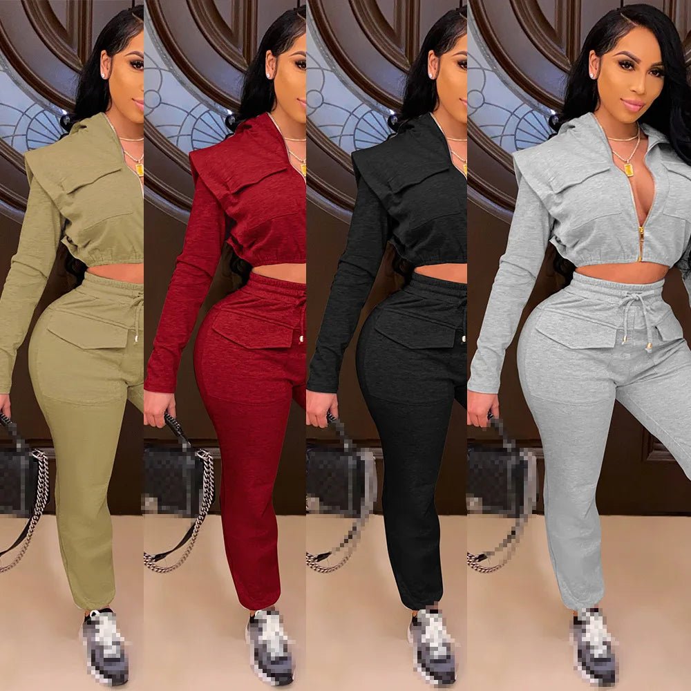 two piece set women tracksuit two piece women sets sweatsuits for female club outfits 2 pieces sets winter clothes 2020 - EverHype
