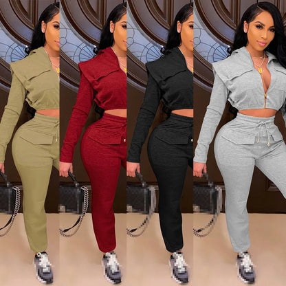 two piece set women tracksuit two piece women sets sweatsuits for female club outfits 2 pieces sets winter clothes 2020 - EverHype