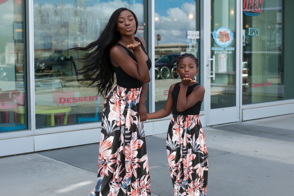 Mom and Daughter Matching Dress - Sleeveless Family Outfit for Beach & Weddings - EverHype