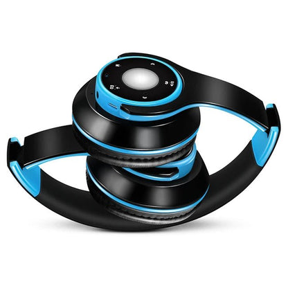 Best Colorful Earphones Wireless Bluetooth 5.3 Headsets Built - in Mp3 Player Foldable Sport Headphones Stereo Sound For Cellphone - EverHype