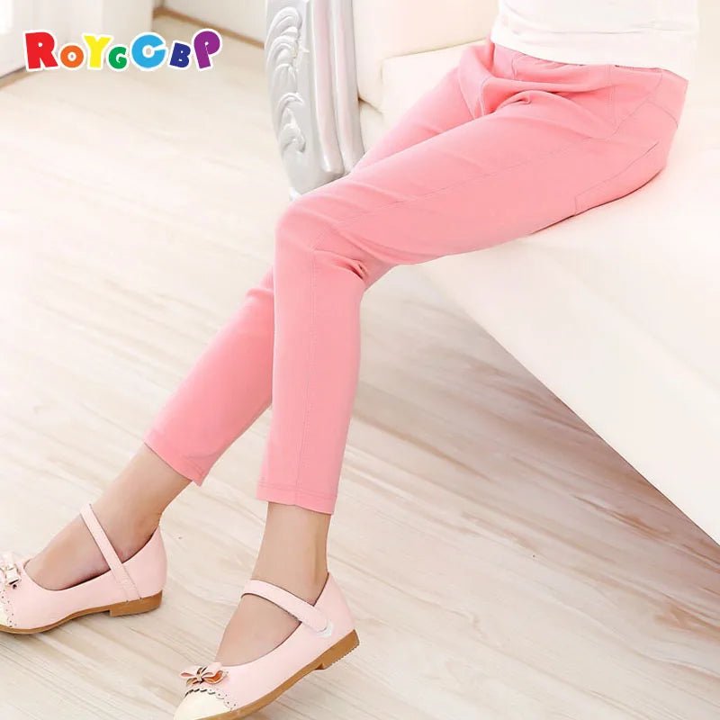 Girls Pants Children Kids Pencil Pants Spring Summer Fashion Candy Colors - EverHype