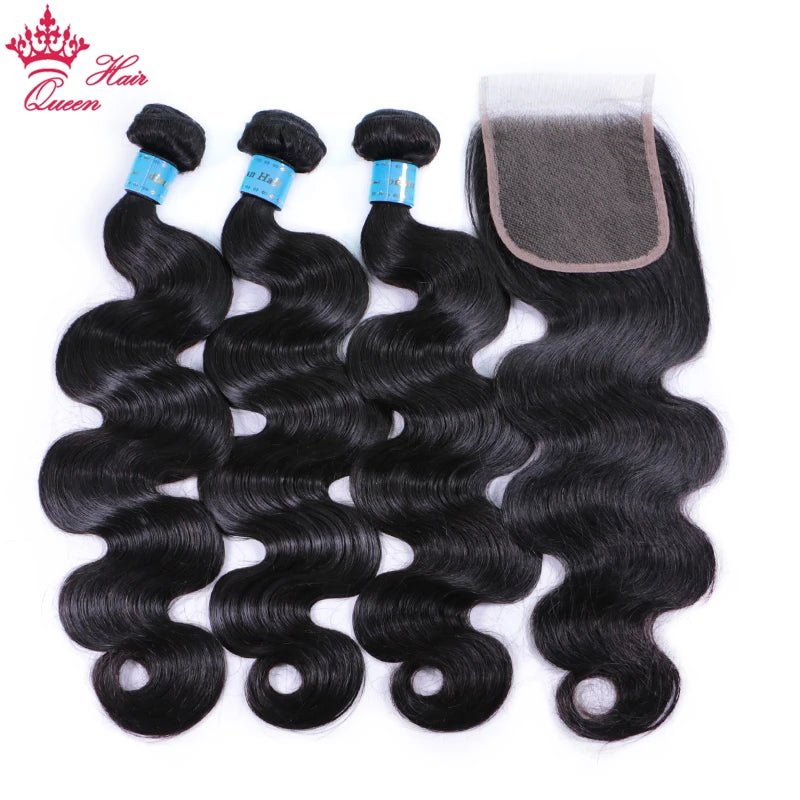 Cambodian Body Wave Bundles With Closure - HD Lace 100% Raw Human Hair - EverHype