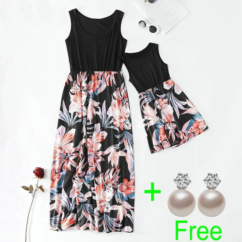Mom and Daughter Matching Dress - Sleeveless Family Outfit for Beach & Weddings - EverHype