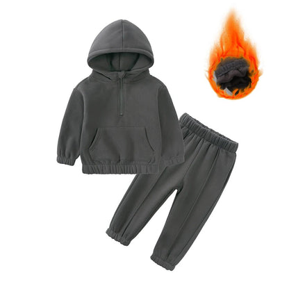 Kids 2 - Piece Fleece Set - Warm Sweatshirt & Pants for Boys & Girls - EverHype