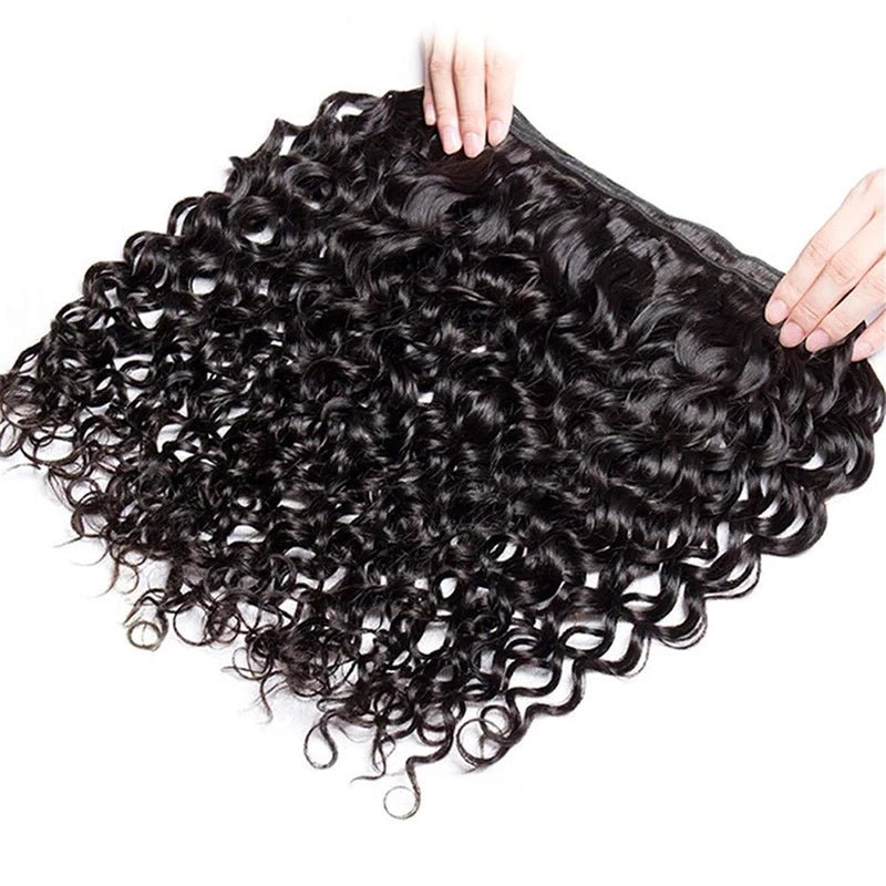 Water Wave Bundles 100% Human Hair Extensions For Women Unprocessed Peruvian Hair Bundle Raw Virgin Human Hair Bundle Curly Hair - EverHype