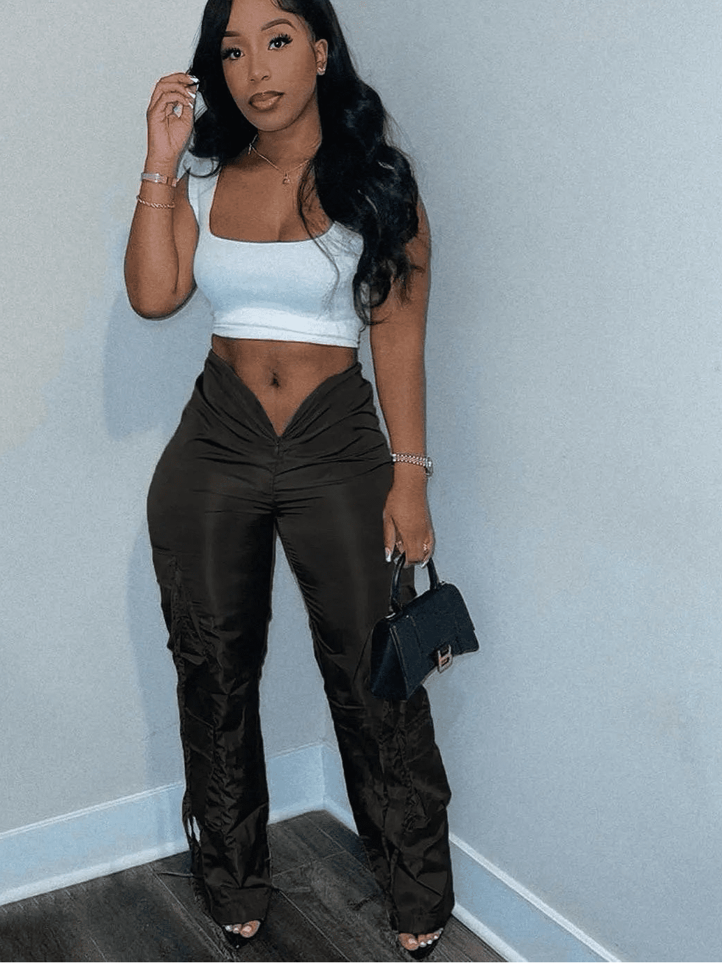 Low Waist Drawstring Cargo Pants - Safari Style Streetwear | EverHype 2026 - EverHype