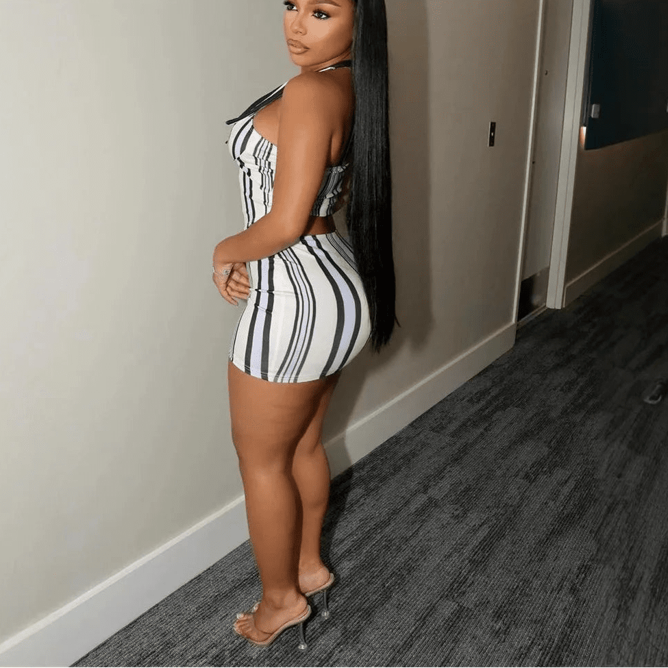 Striped Mini Skirt & Sleeveless Top Set - 2 - Piece Sporty Streetwear | EverHype 2026 - EverHype
