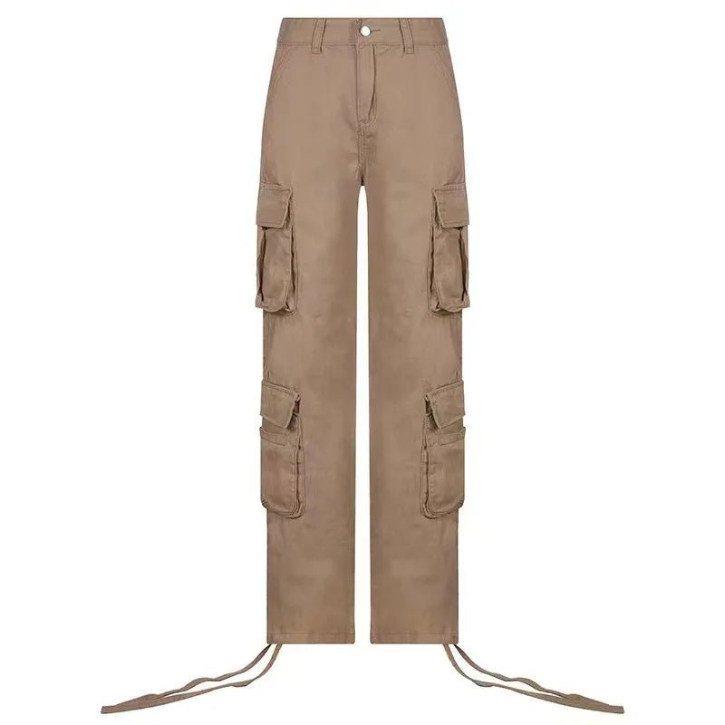 Y2K Cargo Jeans - Women's Denim Pants with Pockets | Straight Leg Streetwear - EverHype