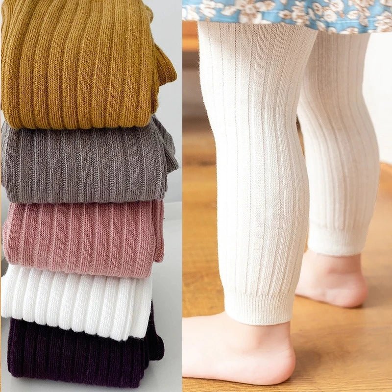 Spring Autumn Baby Boys Girls Pants Newborn Girl Leggings Tights Cotton Stretch Kids Children Knitting Trousers For 0 to 6Years - EverHype