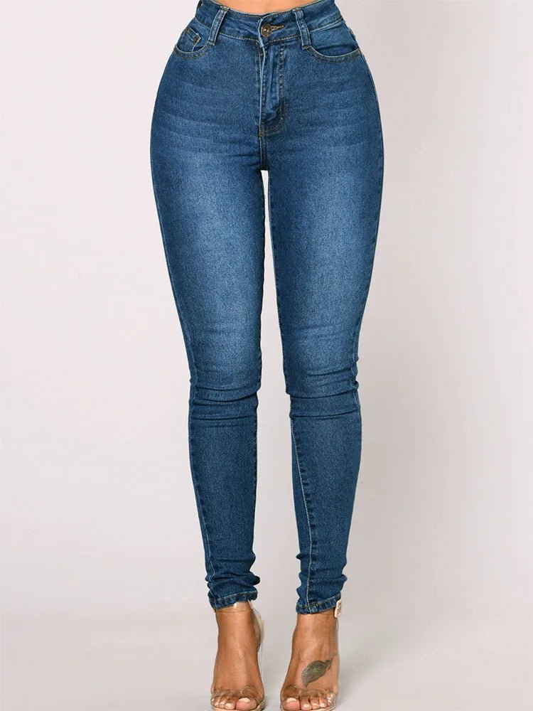 Vintage Skinny Jeans - Women's Stretch Denim Straight Leg Pants | 2026 Style - EverHype