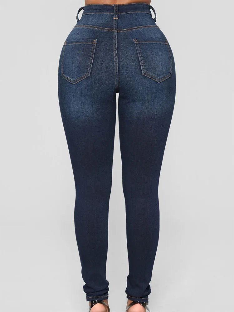 Vintage Skinny Jeans - Women's Stretch Denim Straight Leg Pants | 2026 Style - EverHype