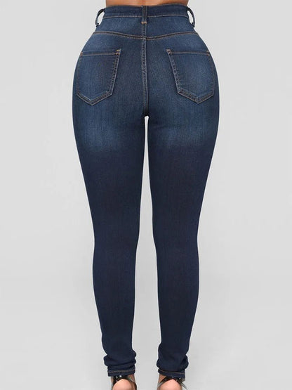 Vintage Skinny Jeans - Women's Stretch Denim Straight Leg Pants | 2026 Style - EverHype