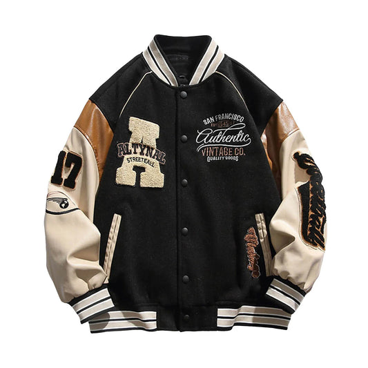 Vintage Bomber Jacket - Unisex Y2K Varsity Baseball Jacket | Oversized Streetwear - EverHype