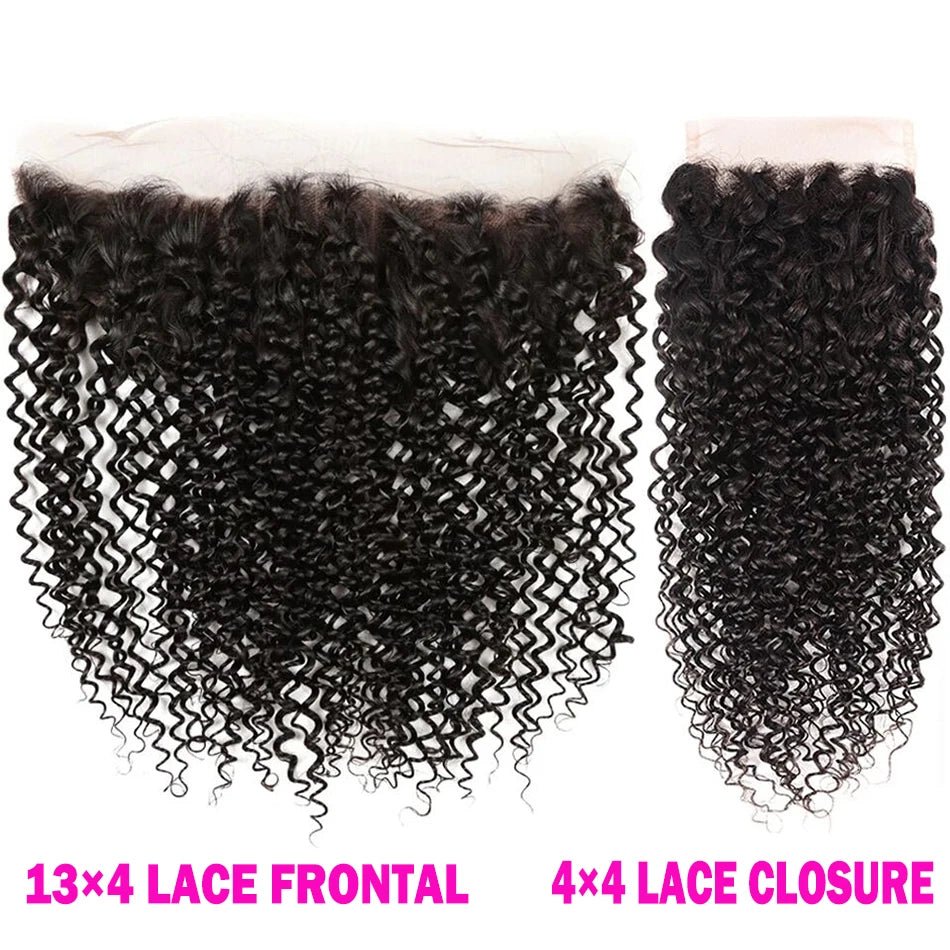 4x4 13x4 Transparent HD Lace Frontal Closure Straight Water Wave Kinky Curly Lace Closure Only 100% Remy Human Hair pre plucked - EverHype