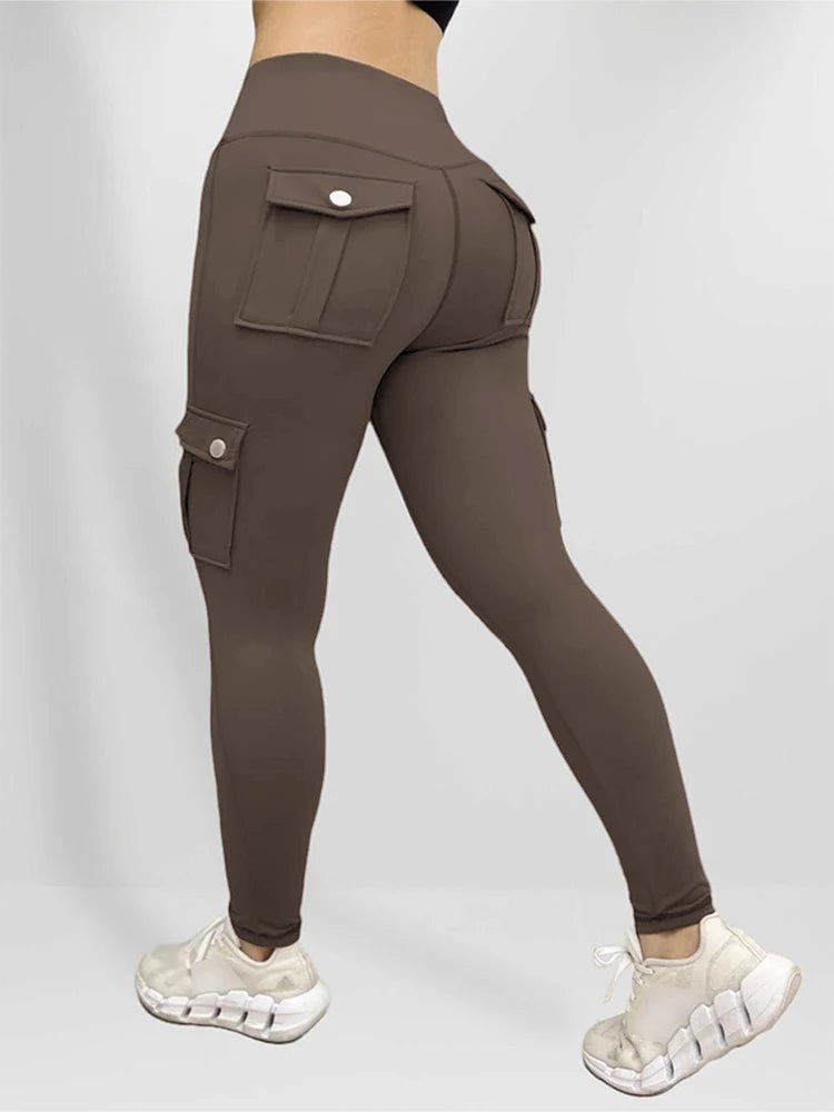 Plus Size Butt Lift Leggings with Pockets - EverHype