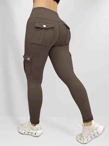 Plus Size Butt Lift Leggings with Pockets - EverHype