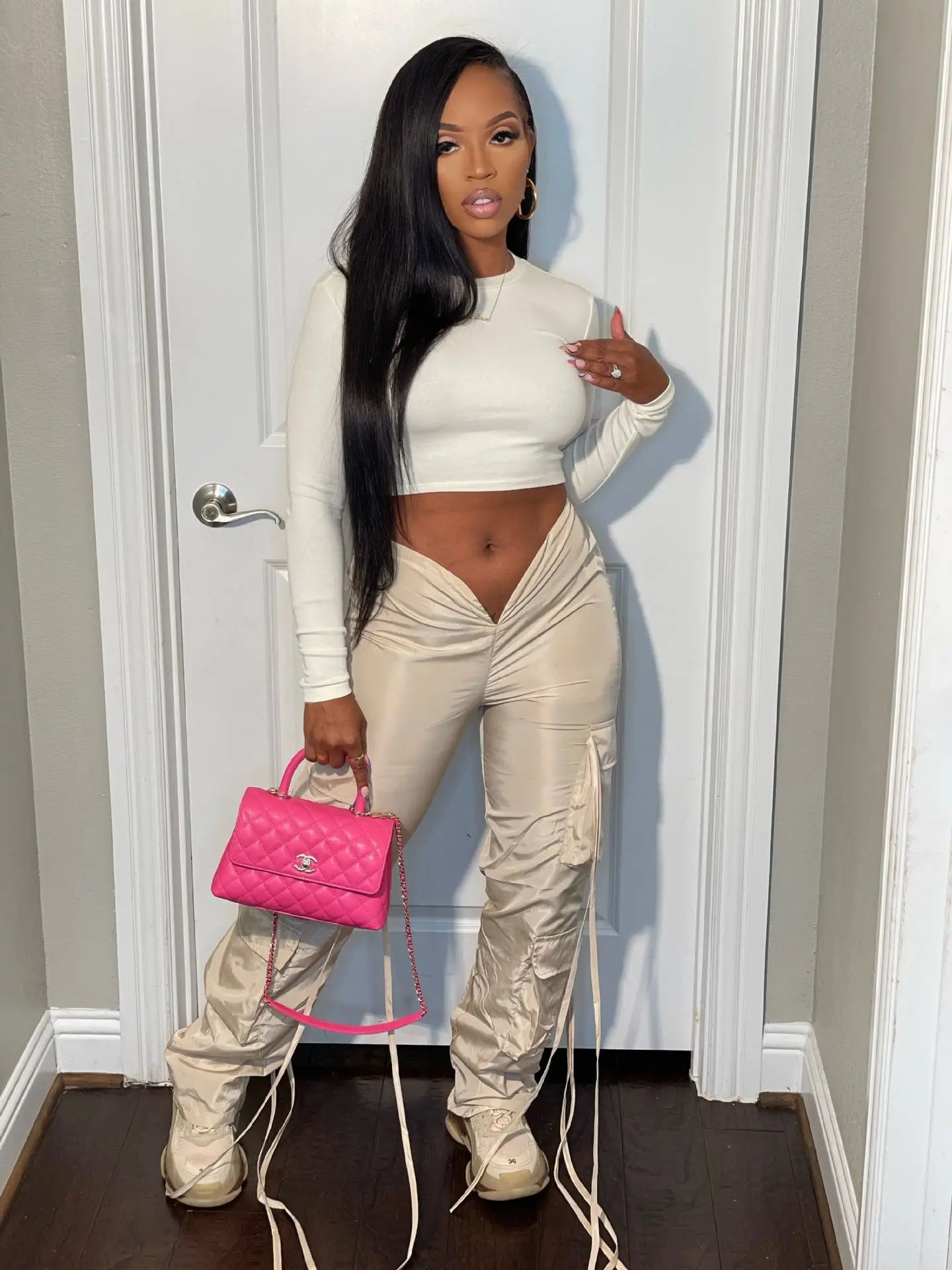 Low Waist Drawstring Cargo Pants - Safari Style Streetwear | EverHype 2026 - EverHype