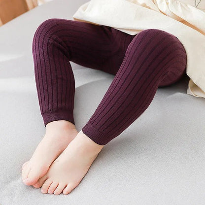 Spring Autumn Baby Boys Girls Pants Newborn Girl Leggings Tights Cotton Stretch Kids Children Knitting Trousers For 0 to 6Years - EverHype