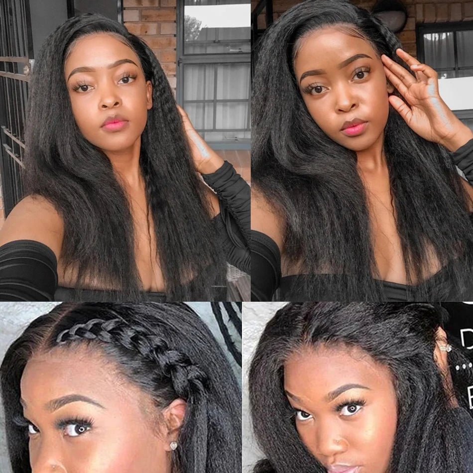 30 32 Kinky Straight Human Hair Bundles 100% Human Hair Bundles Raw Hair Bundle Brazilian Remy Hair Extensions On Sale Clearance - EverHype