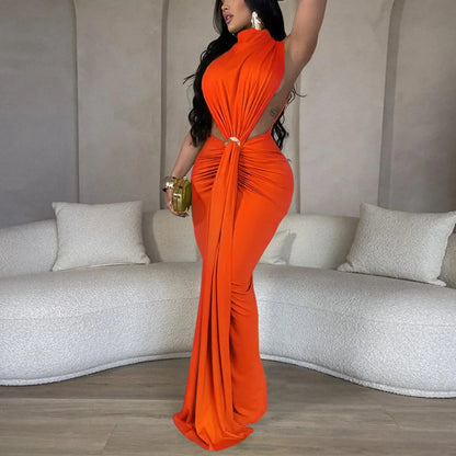 Bodycon Midi Maxi Dress - High Split Ruched Evening Party Dress | Sexy Chic - EverHype