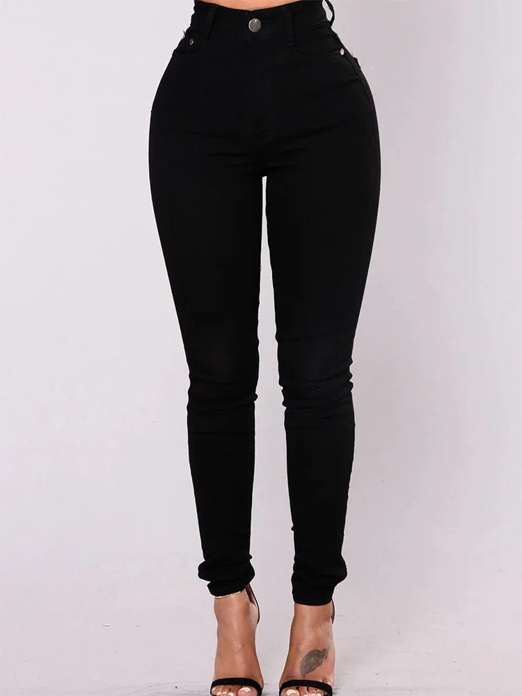 Vintage Skinny Jeans - Women's Stretch Denim Straight Leg Pants | 2026 Style - EverHype