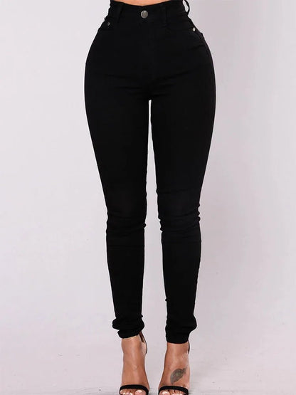 Vintage Skinny Jeans - Women's Stretch Denim Straight Leg Pants | 2026 Style - EverHype