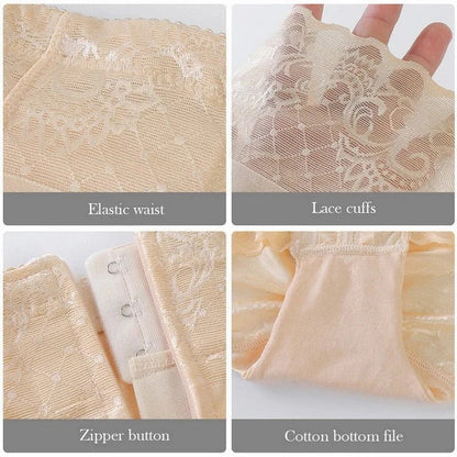 2023 New Tummy Control Panties Women Zipper Body Shaper High Waist Shaper Pants Seamless Shapewear Postpartum Panties - EverHype