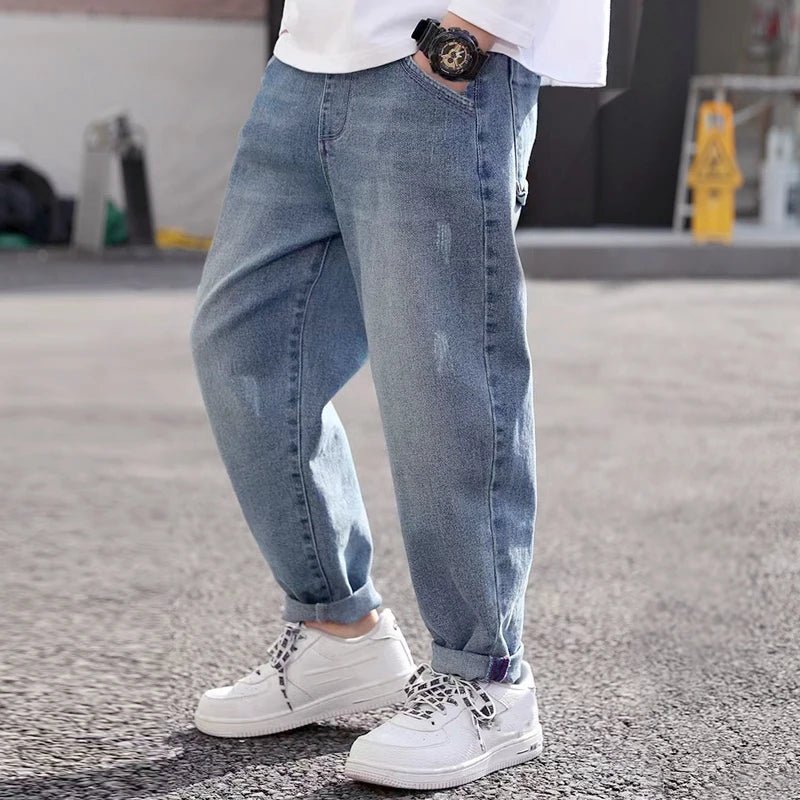 Boys Straight Jeans - Classic Denim Pants for Kids Ages 4 - 11 - EverHype