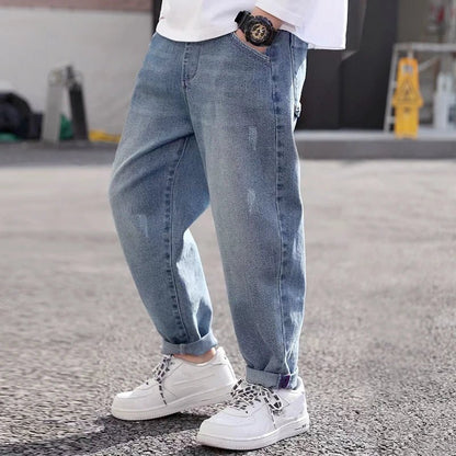 Boys Straight Jeans - Classic Denim Pants for Kids Ages 4 - 11 - EverHype