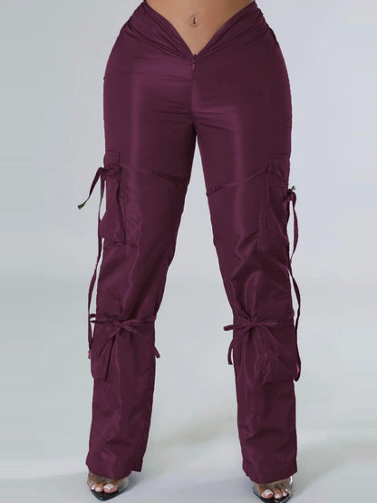 Low Waist Drawstring Cargo Pants - Safari Style Streetwear | EverHype 2026 - EverHype