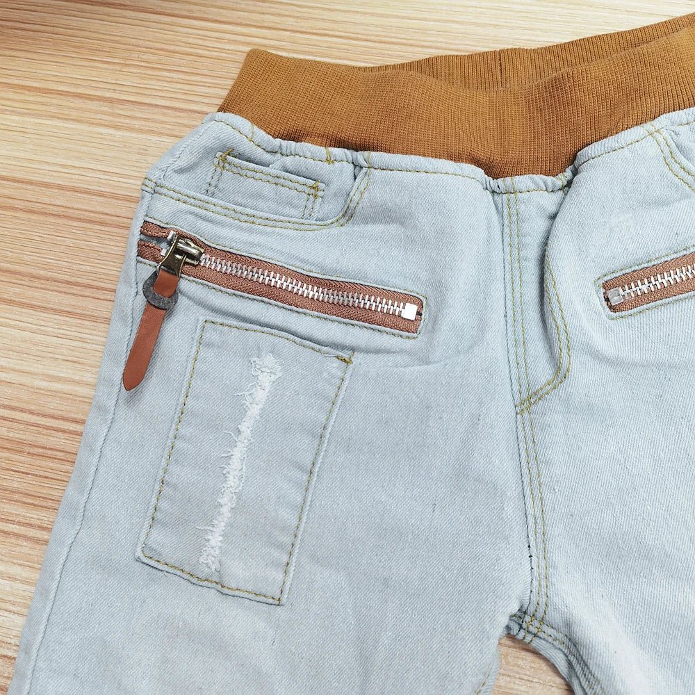 Boys Straight Jeans - Classic Denim Pants for Kids Ages 4 - 11 - EverHype