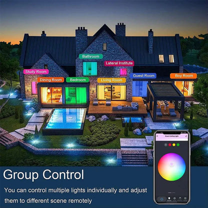 Tuya WiFi Smart LED Ceiling Light 220V RGB Dimmable Ceiling Lamp Bluetooth Round Ceiling Lamp Smart Home Support Alexa Google - EverHype