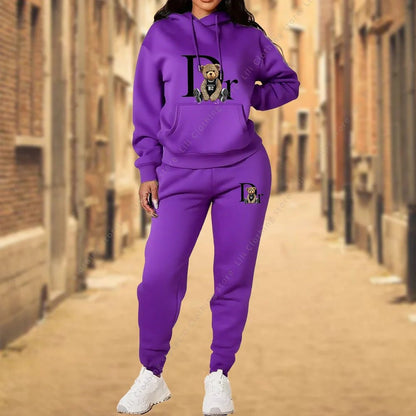 Women's TrackSuit Aesthetic Designer Clothes High quality Hoodies Sweatshirts Sweatpants 2 Piece Suit Sportwear Woman Pants Sets - EverHype