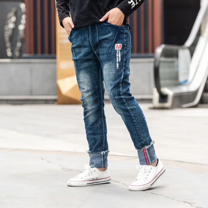Boys Straight Jeans - Classic Denim Pants for Kids Ages 4 - 11 - EverHype